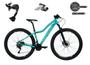 Imagem de Bicicleta Aro 29 Absolute Hera Feminina Alumínio Câmbios Shimano Alívio e Altus 27v Freios Hidráulicos Garfo com Trava no Ombro - Verde