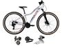 Imagem de Bicicleta aro 29 Absolute Hera Feminina Shimano Altus 24V Freio a Disco Hidráulico Garfo com Trava Pneus Faixa Bege - Branco