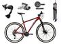 Imagem de Bicicleta Aro 29 Absolute Wild Alumínio Câmbio Traseiro Shimano Alívio e Altus 27v Freio Hidráulico Garfo Com Trava Pneus Faixa Bege - Vermelha