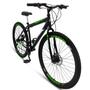 Imagem de Bicicleta Aro 29 Freio à Disco 21 M Velox Preta/Verde - Ello Bike
