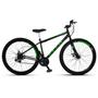 Imagem de Bicicleta Aro 29 Freio a Disco 21M. Velox Preto/Verde - Ello Bike