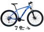 Imagem de Bicicleta Aro 29 Gta Insane Alumínio 27v Câmbios Shimano Alívio e Altus Freios Hidráulicos Garfo Com Trava no Ombro - Azul