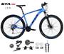 Imagem de Bicicleta Aro 29 GTA Insane Kit 2x9 Gta Sunrun Freio Disco K7 11/36 Pedivela 24/38d Garfo com Trava - Azul