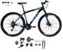 Imagem de  Bicicleta Aro 29 GTA Start Kit 2x9 Gta Sunrun Freio Disco K7 11/36 Pedivela 24/38d Garfo com Trava - Preto/Azul