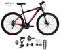 Imagem de Bicicleta Aro 29 GTA Start Kit 2x9 Gta Sunrun Freio Disco K7 11/36 Pedivela 24/38d Garfo com Trava - Preto/Vermelho