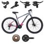 Imagem de Bicicleta Aro 29 GTI Roma 24 Velocidades MTB Freios Cubo K7 Kit SHIMANO