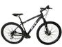 Imagem de Bicicleta Aro 29 GTI Roma Alumínio 21v Freio a Disco Hidráulico Garfo Suspensão Mountain Bike - Preto/Cinza - Tam. 17