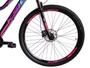 Imagem de Bicicleta Aro 29 KSW MWZA 2020 Feminino 21v Freio a Disco Cor:Preto+Rosa+AzulTamanho:17