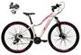 Imagem de Bicicleta Aro 29 Ksw Mwza 24v Câmbio Shimano Acera K7 Garfo Trava Freio a Disco - Branco/Rosa