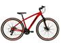 Imagem de Bicicleta Aro 29 Ksw Xlt 24v Freio a Disco Garfo Com Suspensão Mtb 29 Alumínio Pneu com Faixa Bege - Vermelho