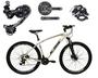 Imagem de Bicicleta Aro 29 Ksw Xlt Alumínio Câmbio Traseiro Shimano Deore e Altus 27v Freio Hidráulico Garfo Com Trava - Branca