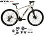 Imagem de Bicicleta Aro 29 KSW XLT Kit 2x9 Gta Sunrun Freio Disco K7 11/36 Pedivela 24/38d Garfo com Trava - Branco