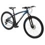 Imagem de Bicicleta Aro 29 MTB Alumínio Quadro 17" Câmbio Shimano 21 velocidades Nitro Preta/Azul