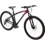 Imagem de Bicicleta Aro 29 MTB Alumínio Quadro 17" Câmbio Shimano 21 velocidades Nitro Preta/Rosa