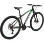 Imagem de Bicicleta Aro 29 MTB Alumínio Quadro 17" Câmbio Shimano 21 velocidades Nitro Preta/Verde