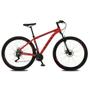 Imagem de Bicicleta Atalanta Aro 29 Alumínio 21v Câmbio Traseiro Shimano Freio Mecânico Vermelho - Colli Bike