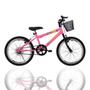 Imagem de Bicicleta Athor Infantil Charmy Aro 20 Feminina Com Cesta