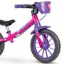 Imagem de Bicicleta Balance Bike Infantil Feminina Aro 12 Rosa Nathor