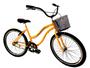 Imagem de Bicicleta bike aro 26 feminino masculino confortável amarelo