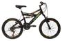 Imagem de Bicicleta Bike Bmx Aro 20 Infantil Jumper Full Suspension V-brake Aro Vellares Preto/verde