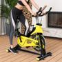 Imagem de Bicicleta bike ergométrica para spinning preta e amarela