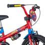 Imagem de Bicicleta Bike Infantil Homem Aranha Aro 16 Com Rodinhas Nathor