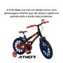 Imagem de Bicicleta Bike Infantil Menino Aro 16 Baby Lux Pto/Azul/Verm