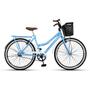 Imagem de Bicicleta Caiçara Beach Brisa Aro 26 Vintage Retrô Azul/Branco - Ello Bike