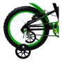 Imagem de Bicicleta cairu aro 16 roda abs c-16 pto/verde bike infantil
