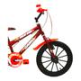 Imagem de Bicicleta cairu aro 16 roda abs racer kids vermelho infatil