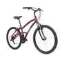 Imagem de Bicicleta Caloi 400 Aro 26 Feminina Vinho 21 Marchas 2021 Passeio Tamanho 16