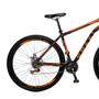 Imagem de Bicicleta colli athena a.29 f.disco 21v preto fosco/laranja neon d