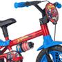Imagem de Bicicleta com Rodinha aro 12 Homem Aranha com Capacete Nathor