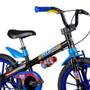 Imagem de Bicicleta com Rodinha e Capacete Infantil Menino Tech Boys Aro 16 Nathor