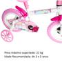 Imagem de Bicicleta com Rodinhas de Unicórnio Meninas Premium Styll Kids