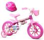 Imagem de Bicicleta Criança De 3 A 5 Anos Aro 12 Menina Flower Com Capacete Nathor