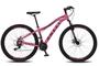 Imagem de Bicicleta de Alumínio Aro 29 Colli Eudora 21 marchas freios à disco câmbio tras Feminina - Rosa Neon