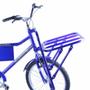 Imagem de Bicicleta de Carga com Bagageiro Aro 26 cor Azul