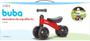 Imagem de Bicicleta de equilibrio 4 rodas vermelha buba sem pedal