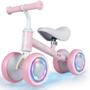 Imagem de Bicicleta de Equilíbrio Infantil LOL-FUN - Para Meninos e Meninas a partir de 1 Ano com Luz