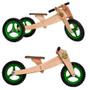 Imagem de Bicicleta de Madeira Woodbike - 3 Estágios - Woodline - Verde - Camará