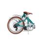 Imagem de Bicicleta dobrável aro 20 com 6 marchas shimano quadro de aço carbono turquesa - RIO - Durban