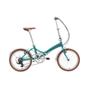 Imagem de Bicicleta dobrável aro 20 com 6 marchas shimano quadro de aço carbono turquesa - RIO - Durban