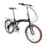 Imagem de Bicicleta Dobrável Durban aro 20” de 6 Velocidades Shimano e Quadro de Aço Eco+ Azul