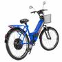 Imagem de Bicicleta Elétrica - Aro 24 - Duos Confort - 800W Lithium - Azul - Duos Bikes