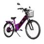 Imagem de Bicicleta Elétrica - Aro 24 - Street PAM - 800w - Violeta - Plug and Move