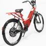 Imagem de Bicicleta Elétrica com Bateria de Lítio 48V 13Ah Confort FULL Vermelha com Cestinha