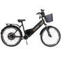 Imagem de Bicicleta Elétrica Confort 800W 48V 15Ah Preta com Cestinha