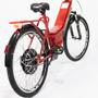 Imagem de Bicicleta Elétrica Confort 800W 48V 15Ah Vermelho Cereja com Cestinha