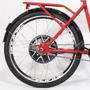 Imagem de Bicicleta Elétrica Confort 800W 48V 15Ah Vermelho Cereja com Cestinha